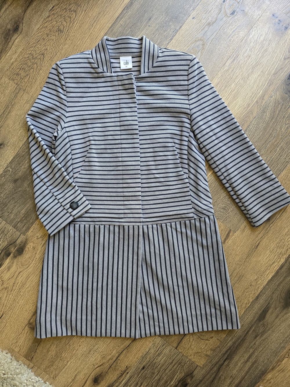 CAbi Striped Button Jacket